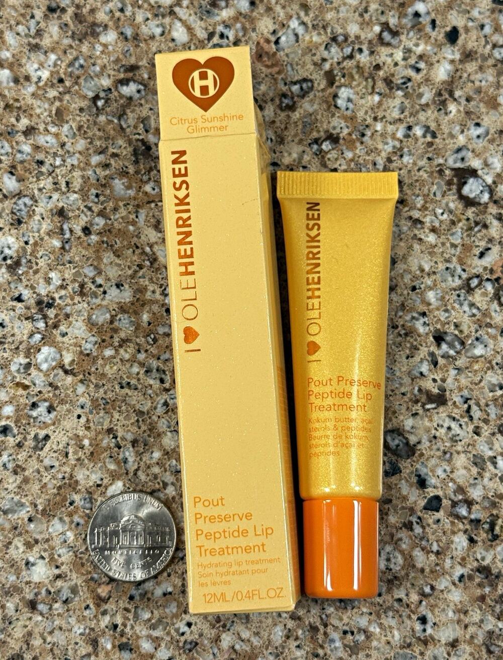 OLEHENRIKSEN Pout Preserve Peptide Lip Treatment Citrus Sunshine Glimmer 0.4 oz